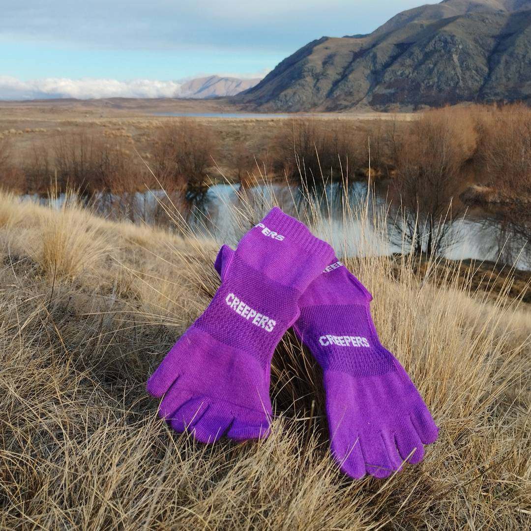 Purple Haze | Purple Merino Toe Socks