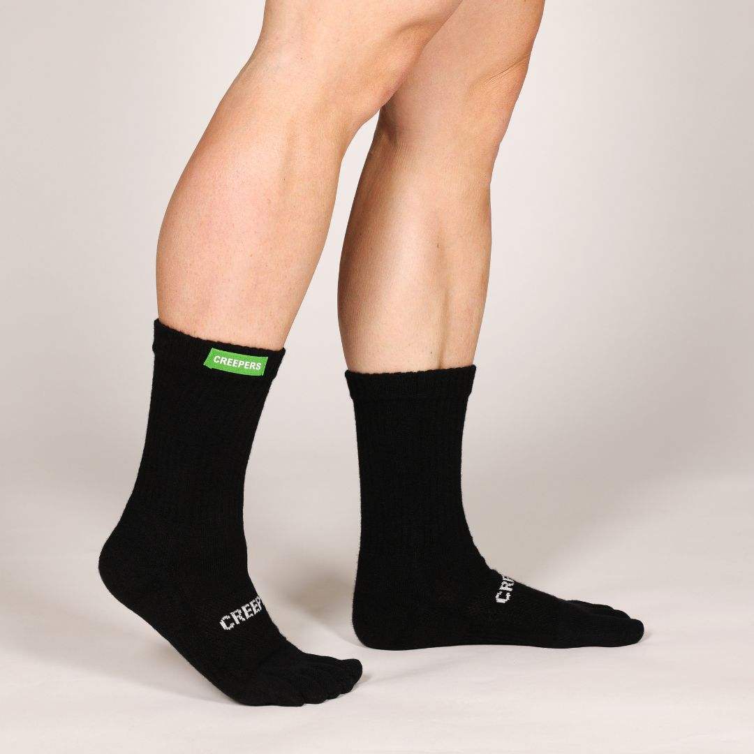 merino wool toe socks for hiking, running and military defence force boots use with less blisters