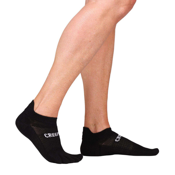 no show ankle toe socks for running and blister prevention
